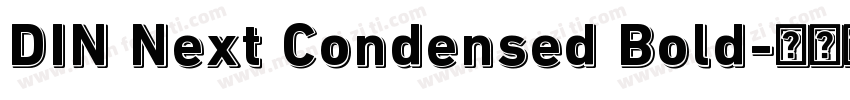 DIN Next Condensed Bold字体转换